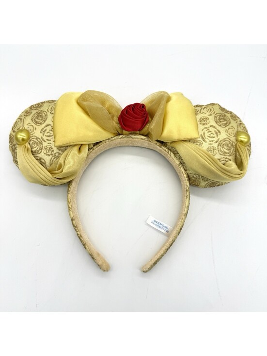 Disney Other - Tokyo Disney Belle Gold Rose Minnie Ears Headband Beauty Beast Japan Resort OSFA